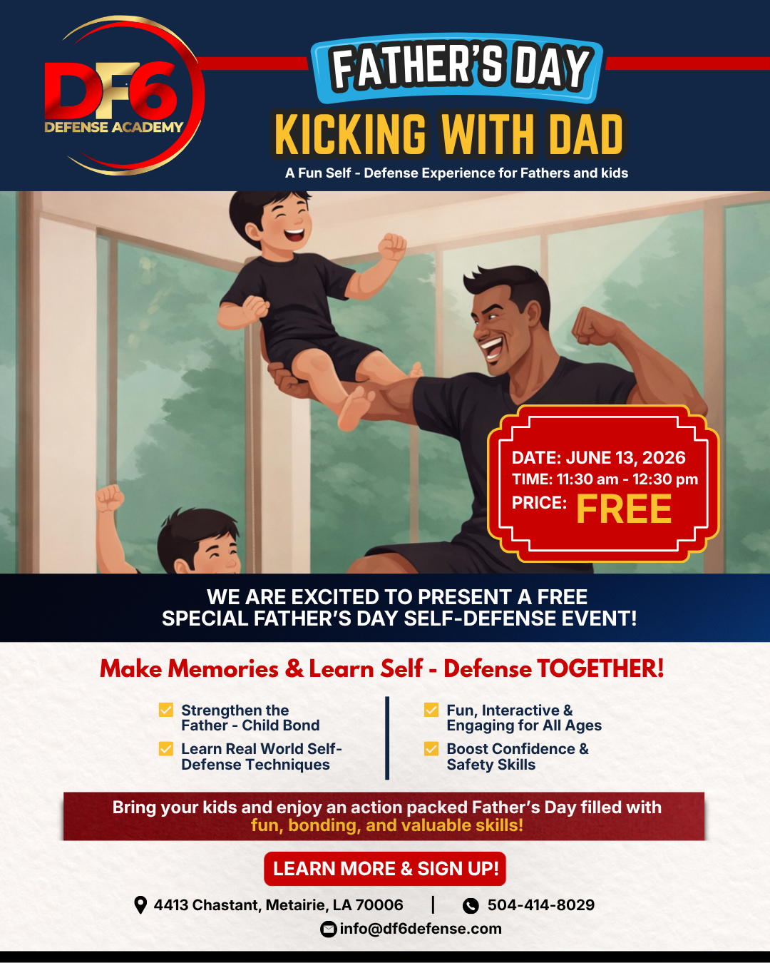 Kicking with Dad