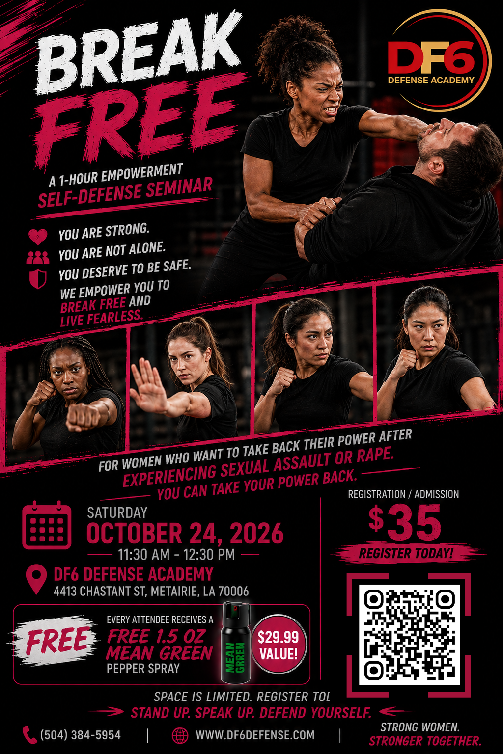Break Free: Women’s Self-Defense Seminar