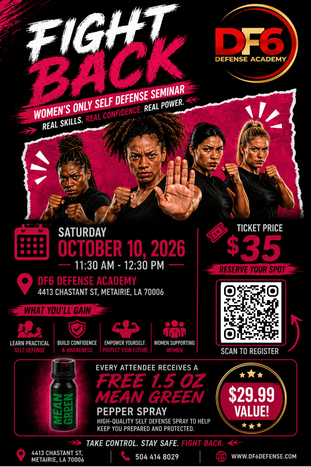 Fight Back: Women’s Self-Defense Seminar